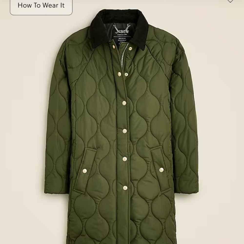 JCREW Stow Puffer with primaloft *NWT*